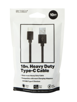 10 Ft. USB Type-C Charging Cable