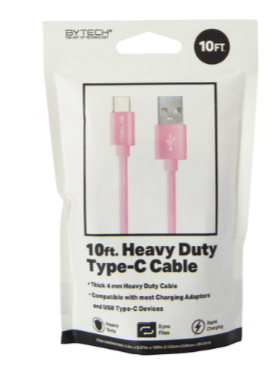 10 Ft. USB Type-C Charging Cable