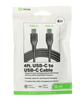 4 Ft. USB Type-C Charging Cable